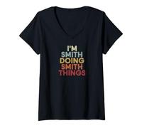 Mujer Smith Name Smith Personalized Name First Given Camiseta Cuello V