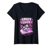 Mujer Smut Slut Book Clubs Lector de Literatura provocativa Camiseta Cuello V