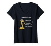 Mujer Snekonomics 101 | Reglas libertarias Divertidas - Político Camiseta Cuello V