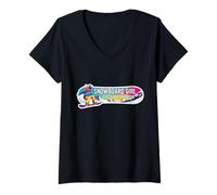 Mujer Snowboard Girl Catch Me If You Can Woman Snowboard Cita Camiseta Cuello V