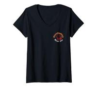 Mujer Sobreestimulado Moms Club Derretir Sonrisa Cara Alternativa Gótica Camiseta Cuello V