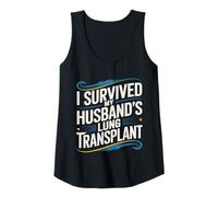 Mujer Sobreviví a la Fuerza del Cuidador de trasplante de pulmón de mi Esposo Camiseta sin Mangas