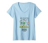 Mujer Soccer Mom Gift Soccer Mama Graphic Funny Soccer Mom Camiseta Cuello V