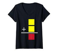 Mujer Soccer Yellow Red Card Referee Funny Sports Lovers Gifts Camiseta Cuello V