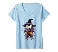 Mujer Soft Spell Club Coqueta Halloween Soft Girl Camiseta Cuello V
