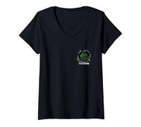Mujer Software Developer Bug Monster It's A Feature Camiseta Cuello V