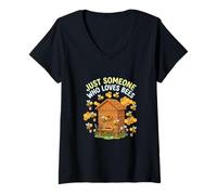 Mujer Solo Alguien Que ama a Las Abejas Apicultor Camiseta Cuello V