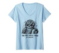 Mujer Solo el Ruido Que Necesito es Amante de la música Camiseta Cuello V