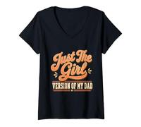 Mujer Solo la versión Femenina de la Divertida Familia de Padre e Hija de mi Padre Camiseta Cuello V