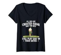 Mujer Solo los Mejores todavía juegan al Golf en Sus Sesenta años - 60 años Camiseta Cuello V