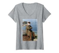 Mujer Solo tontos y Caballos tío Albert Actor Buster Merryfield Camiseta Cuello V