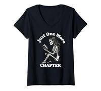 Mujer Solo un Libro de capítulos más, Amante de los Nerds, Bibliotecario Camiseta Cuello V