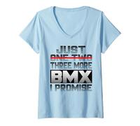 Mujer Solo una Bicicleta BMX más, te lo Prometo, Ciclista de BMX Camiseta Cuello V