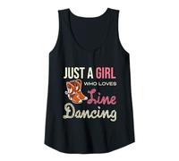 Mujer Solo una chica que ama la diversión del baile en línea Camiseta sin Mangas