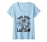 Mujer Solo Yee'd Tu Último Meme De Mapache Haw Camiseta Cuello V