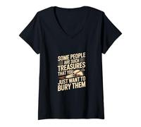 Mujer Some People Are Such Treasures Funny Dark Humor Cita Camiseta Cuello V