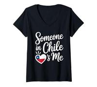 Mujer Someone In Chile Loves Me Chilean Camiseta Cuello V