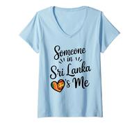Mujer Someone In Sri Lanka Loves Me Family Connection Camiseta Cuello V