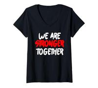 Mujer Somos MÁS Fuertes Juntos Camiseta Cuello V