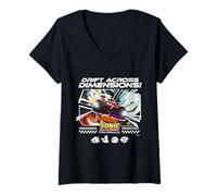 Mujer Sonic Racing CrossWorlds - Drift Group Camiseta Cuello V