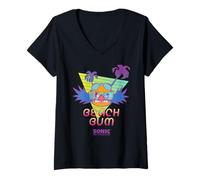 Mujer Sonic the Hedgehog - "Beach Bum" Dr. Eggman Camiseta Cuello V
