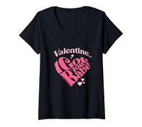 Mujer Sonny and Cher Valentine I Got You Babe Valentine Camiseta Cuello V
