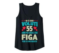 Mujer Sono voluti 55 años Essere figa 55 Compleanno Donna Divertido Camiseta sin Mangas