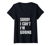 Mujer Sorry I Can't I'm Gooning Camiseta Cuello V