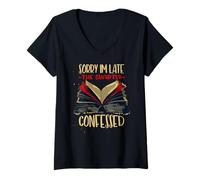 Mujer Sorry I'm Late The Chapter CONFESSED Camiseta Cuello V