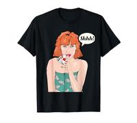 Mujer sosteniendo cuatro ases Poker Hand Camiseta