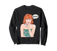 Mujer sosteniendo cuatro ases Poker Hand Sudadera
