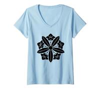 Mujer Soto Zen Símbolo Meditación Budismo Yoga Espiritual Shikantaz Camiseta Cuello V