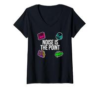 Mujer Sound Designer Music Producer Noise Is The Point Camiseta Cuello V