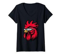 Mujer South Carolina Rooster Sunglasses South Carolina Orgullo Camiseta Cuello V