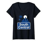 Mujer South Central Los Ángeles Street LA Slauson Crenshaw 323 213 Camiseta Cuello V