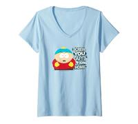 Mujer South Park Cartman Back of The Line Camiseta Cuello V
