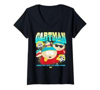 Mujer South Park Eric Cartman Screw You Guys I'm Going Home! Camiseta Cuello V