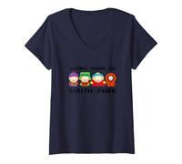 Mujer South Park Going Down To South Park Pixel Friends Camiseta Cuello V