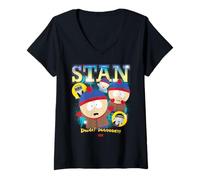 Mujer South Park Stan Marsh Dude! Duuddde!!! Montage Design Camiseta Cuello V