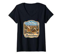 Mujer Souvenir/Barcelona de Barcelona Camiseta Cuello V