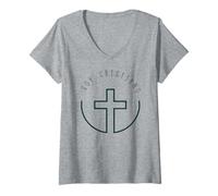 Mujer Soy Cristiano, Protestante, Católico, Seguidor de Cristo Camiseta Cuello V