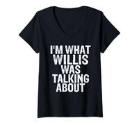Mujer SOY DE LO QUE WILLIS ESTABA HABLANDO Camiseta Cuello V