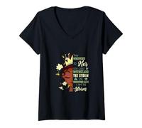 Mujer Soy el Mes de la Historia Negra de la Princesa Tiana de la Tormenta Camiseta Cuello V