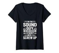 Mujer Soy el tipo de sonido que nadie conoce ingeniero de audio divertido Camiseta Cuello V