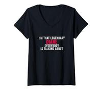 Mujer Soy Esa Diana legendaria de la Que Todos Hablan Camiseta Cuello V