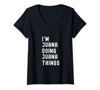 Mujer Soy Juana Haciendo Cosas de Juana Camiseta Cuello V