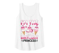 Mujer Soy la Princesa de cumpleaños Helado Fiesta de cumpleaños niña Camiseta sin Mangas