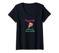 Mujer Soy profe traductora de deberes imposibles Camiseta Cuello V