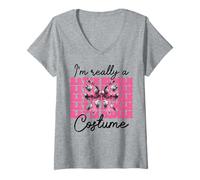 Mujer Soy Realmente Una Rata En Disfraz Humano Divertido Rata Chica Mamá Ratón Camiseta Cuello V