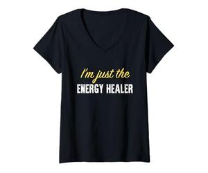 Mujer Soy Solo el sanador de energía - Divertido Camiseta Cuello V